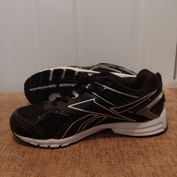 Reebok Quick Chase DXM running Black-Silver Shoe - Picture 5 of 8